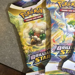 Pokemon Sword & Shield Brilliant Stars Sleeved Booster Pack Sealed 5 Packs 820650809972 - Image 5