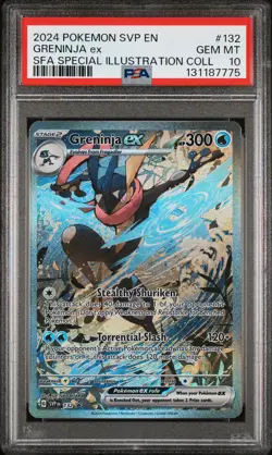 2024 POKEMON SVP PROMO SPECIAL ILLUSTRATION COLLECTION #132 GRENINJA EX PSA 10 - Image 1