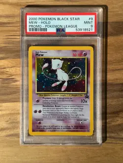 Pokemon Black Star Mew League Promo PSA 9 PSA # 53918521 SWIRL - Image 2