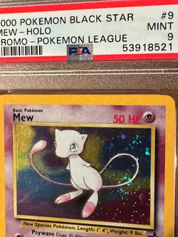 Pokemon Black Star Mew League Promo PSA 9 PSA # 53918521 SWIRL - Image 5