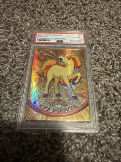 Topps 2000 Chrome Pokemon T.V. #77 Ponyta PSA 8 - Image 1