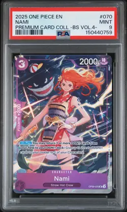2025 ONE PIECE PREMIUM COLLECTION BEST SELECTION VOL.4 #070 NAMI PSA 9 - Image 1