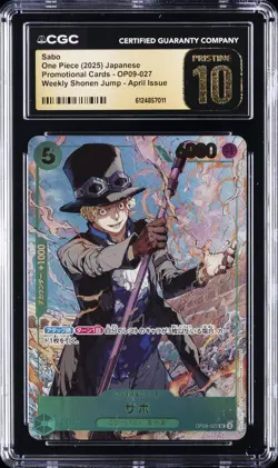 2025 ONE PIECE JPN SHONEN JUMP APRIL ISSUE PROMO #OP09-027 SABO CGC 10 PRISTINE - Image 1