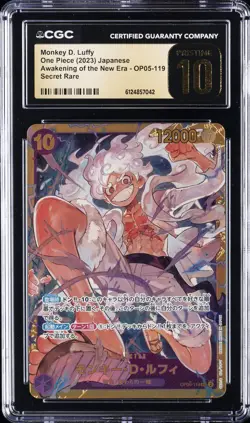 2023 ONE PIECE JPN AWAKENING OF THE NEW ERA SR MONKEY D. LUFFY CGC 10 PRISTINE - Image 1