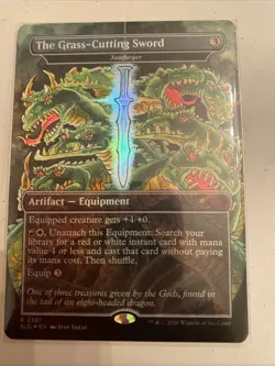 The Grass Cutting Sword/ Sunforger Secret Lair Magic The Gathering Near Mint - Image 1