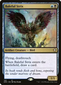 Baleful Strix - #143 - CMR: Dominaria United - NM MTG - Image 1
