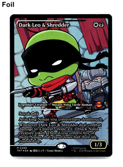 Dark Leo & Shredder (Showcase Foil) - 0289 - TMT Teenage Mutant Ninja Turtles NM - Image 1