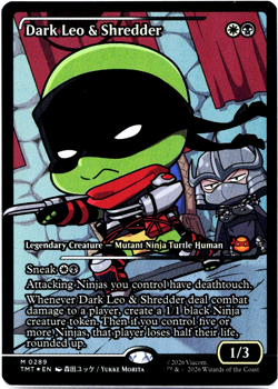 Dark Leo & Shredder (Showcase Foil) - 0289 - TMT Teenage Mutant Ninja Turtles NM - Image 3