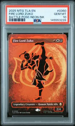 2025 MTG AVATAR: THE LAST AIRBENDER #0360 FIRE LORD ZUKO PSA 10 - Image 1