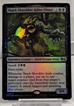 Magic The Gathering Shark Shredder, Killer Clone TMNT Rare Foil - Image 1