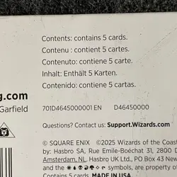 MTG: Secret Lair x Final Fantasy Game Over (Non Foil), Sealed Sleeve has Wear - Image 4