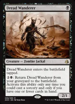 MTG Dread Wanderer - Foil, Amonkhet, Lightly Played, English - Image 1
