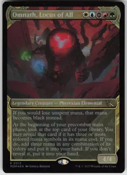 MTG Omnath Locus of All Showcase Foil NM March of the Machine Magic 313 - Image 1