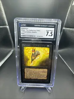 Nightmare Magic: The Gathering (1993) Limited Edition (Alpha) RARE NM+ 7.5 - Image 1