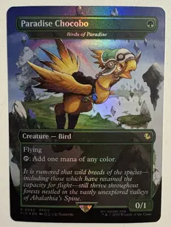 Magic the Gathering MtG Final Fantasy Paradise Chocobo Full Art Foil 483 Promo - Image 1