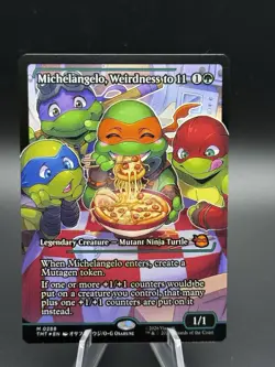 Michelangelo, Weirdness to 11 (Showcase) Teenage Mutant Ninja Turtles Foil - Image 1