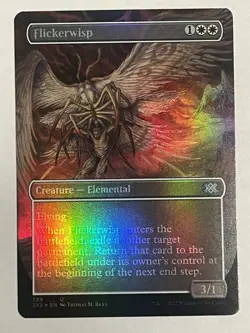 Flickerwisp NM Borderless Foil Double Masters MTG - Image 1