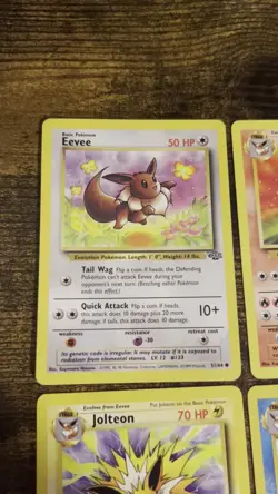 Pokemon Vintage Eevee Evolution Lot Jungle Set NM No Holo WOTC - Image 2