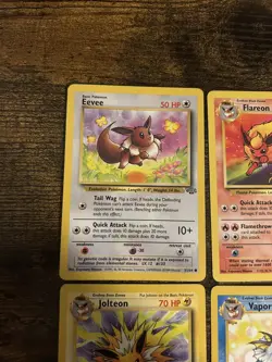 Pokemon Vintage Eevee Evolution Lot Jungle Set NM No Holo WOTC - Image 3