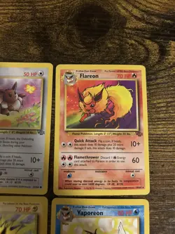 Pokemon Vintage Eevee Evolution Lot Jungle Set NM No Holo WOTC - Image 4