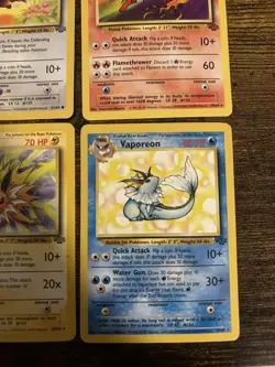 Pokemon Vintage Eevee Evolution Lot Jungle Set NM No Holo WOTC - Image 5