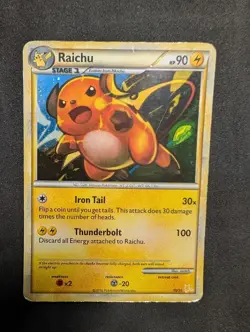 Raichu - 30/30 - Holo Rare Deck Promo HGSS Heartgold - Pokemon Card - HP - Image 1