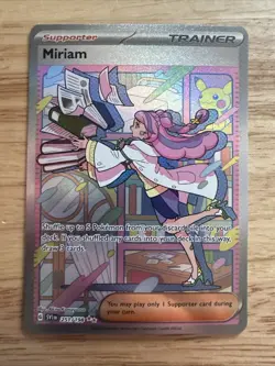 Pokemon TCG Miriam Trainer Card Scarlet & Violet Holo, Sir 251/198 - Image 1