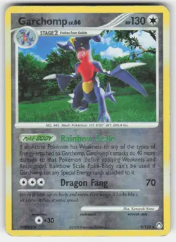 Garchomp 9/123 Holo Rare Mysterious Treasures Pokemon Reverse Holo MP - Image 1