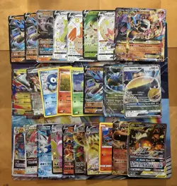 Pokemon Card Lot Full Art Alt Art 27 Jumbo Cards Snorlax Tag Team Charizard - Image 1
