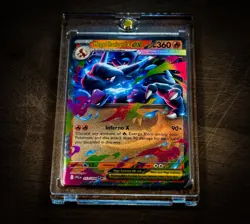 Pokemon TCG Mega Charizard X ex 013/094 Mega Evolution Phantasmal Flames Holo NM - Image 3