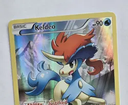 Pokemon Keldeo XY118 Holo Black Star Promo Card Full Art NM - Image 2