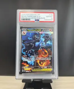 Pokemon 2025 Mega Charizard X EX 125 Phantasmal Flames SIR GEM MINT PSA 10 - Image 1