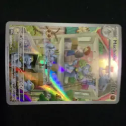 Pokemon Machoke Illustration Rare Full Art Holo Card Scarlet & Violet 151 SV151 - Image 1