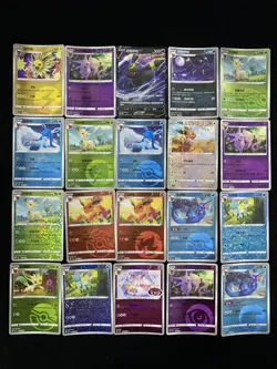 2025 PTCG Pokemon S-Chinese CBB2C Vaporeon Flareon 0809/14 MasterBall Lot*20 yo8 - Image 2