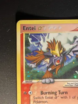 Pokemon Card-Entei-Gold Star-Holo-Unseen Forces-113/115-ENG-LP - Image 5