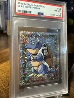 1999 Pokemon #S4 Blastoise Merlin Prism PSA 8￼ - Image 3