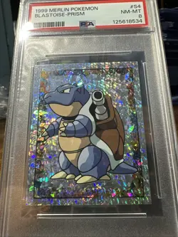 1999 Pokemon #S4 Blastoise Merlin Prism PSA 8￼ - Image 4