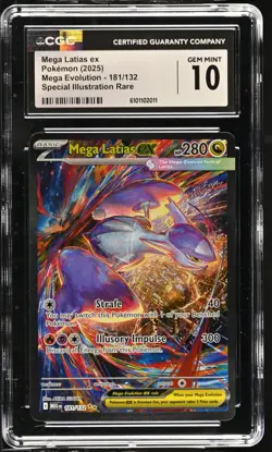 Pokemon Mega Latias ex 181/132 Ultra Rare Mega Evolution - CGC 10 - Image 1