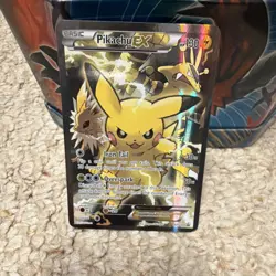 Pokemon Pikachu EX Full Art Holo Promo XY124 130 HP Card XY Set - Image 1