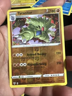 Tyranitar 88/189 Reverse HOLO RARE Sword & Shield Darkness Ablaze 2020 Pokemon - Image 1