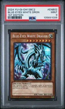2024 YU-GI-OH! SBC2-SPEED DUEL BATTLE CITY FINALS BLUE-EYES WHITE DRAGON PSA 9 - Image 1