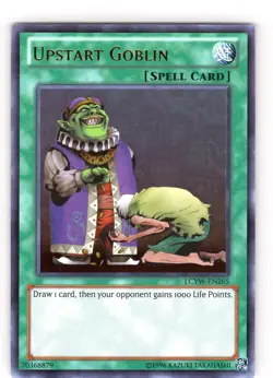 Yu-Gi-Oh TCG Upstart Goblin LCYW-EN265 Unlimited Ultra Rare Card NM - Image 1