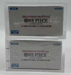 Lot (2) One Piece EN OP-05 Awakening of the New Era Booster Box Sealed w/Acrylic - Image 4