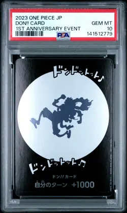 2023 ONE PIECE JAPANESE PROMOS 1ST ANNIVERSARY EVENT DON!! CARD PSA 10 - Image 1