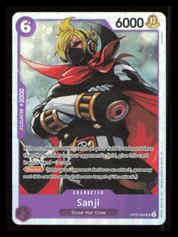 One Piece 500 Years in the Future #OP07-064 Super Rare Holo TCG Sanji NM - Image 1