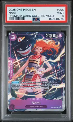 2025 ONE PIECE PREMIUM COLLECTION BEST SELECTION VOL.4 #070 NAMI PSA 9 - Image 1