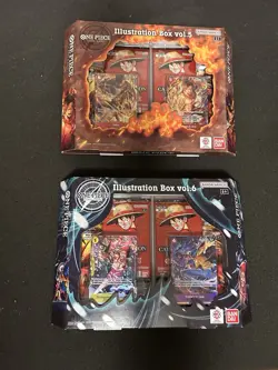 Bandai One Piece Card Game Illustration Box vol.5 & vol.6 Booster Cards - Image 1