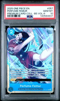 2025 ONE PIECE PREMIUM COLLECTION BEST SELECTION VOL.4 #057 PERFUME FEMUR PSA 10 - Image 1