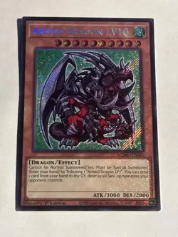 Yu-Gi-Oh! MZMU LCKC 1st Edition Holo Armed Dragon LV10 Beacon of White Card Lot - Image 1