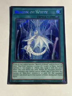 Yu-Gi-Oh! MZMU LCKC 1st Edition Holo Armed Dragon LV10 Beacon of White Card Lot - Image 2